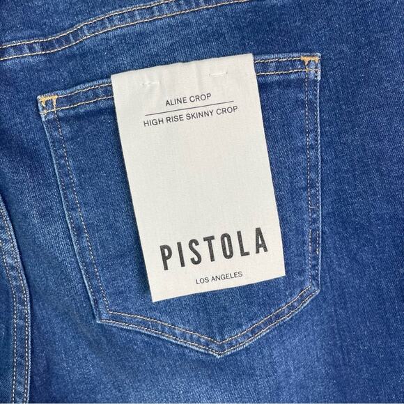 Pistola Aline Blue Skinny Jeans with Cropped Ankle - Picture 7 of 9